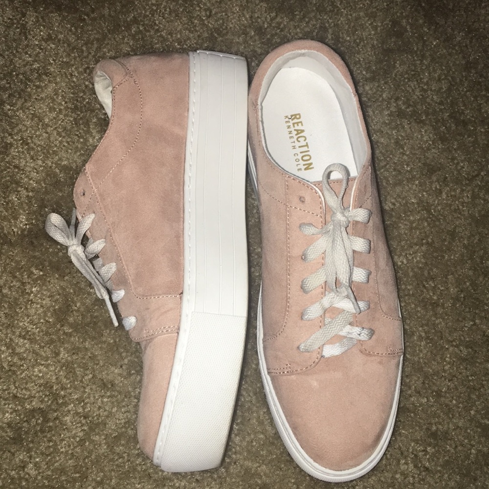 Pink platform sneakers women’s size 9.5 - Picture 1 of 3